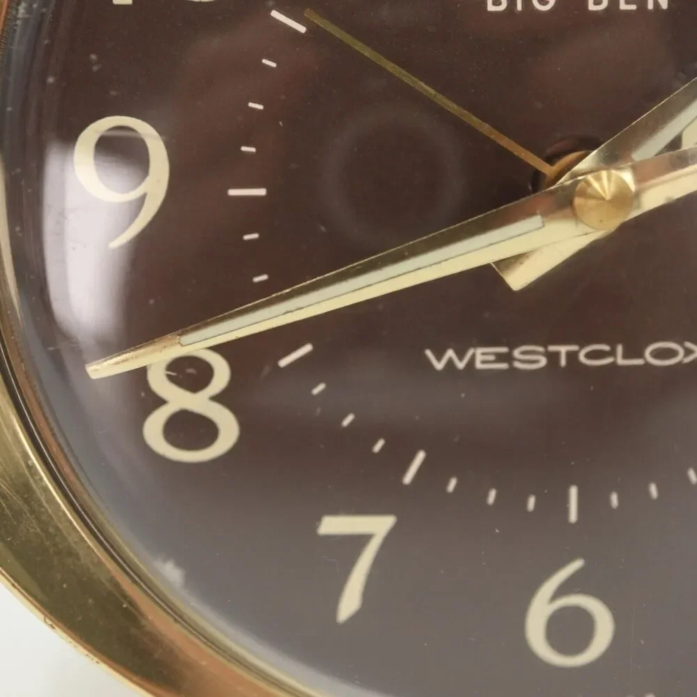Vintage Westclox Big Ben Alarm Clock Wind Up Gold Trim Art Decor PARTS or REPAIR